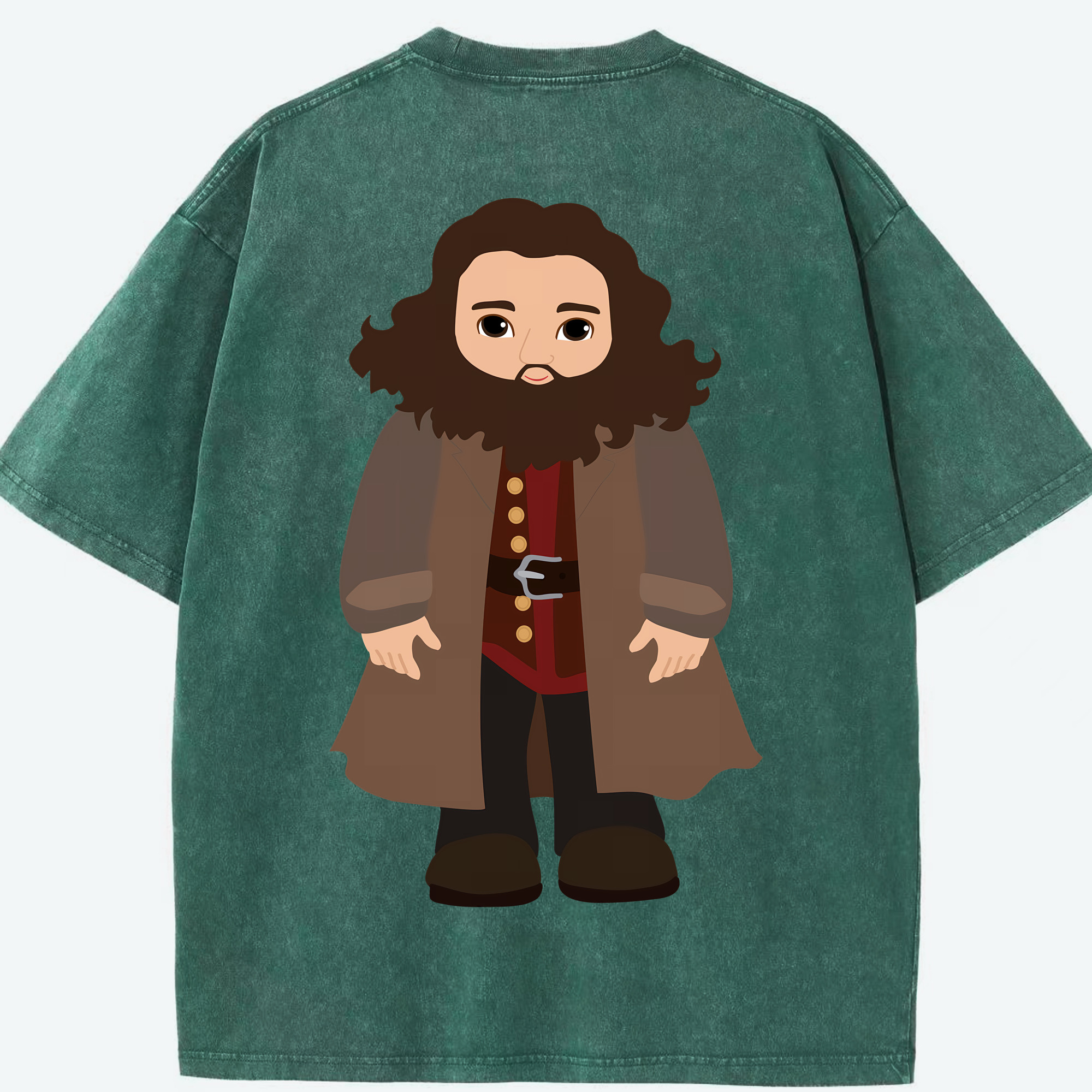 （画像用） Harry Potter ハリー・ポッターシリーズ 綿100% ヴィンテージ風 半袖Tシャツ（背面プリント）